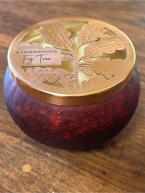 NWT - Anthropologie Aurelie Fig Tree Three Wick Candle